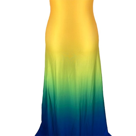 Ombre maxi dress - stretchy, cool, and fun! - Picture 2 of 6